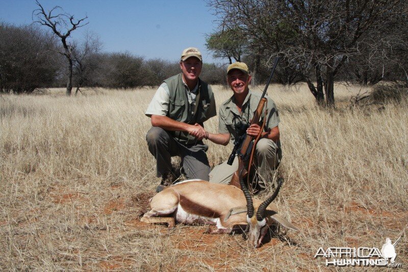 Springbok hunted in Namibia