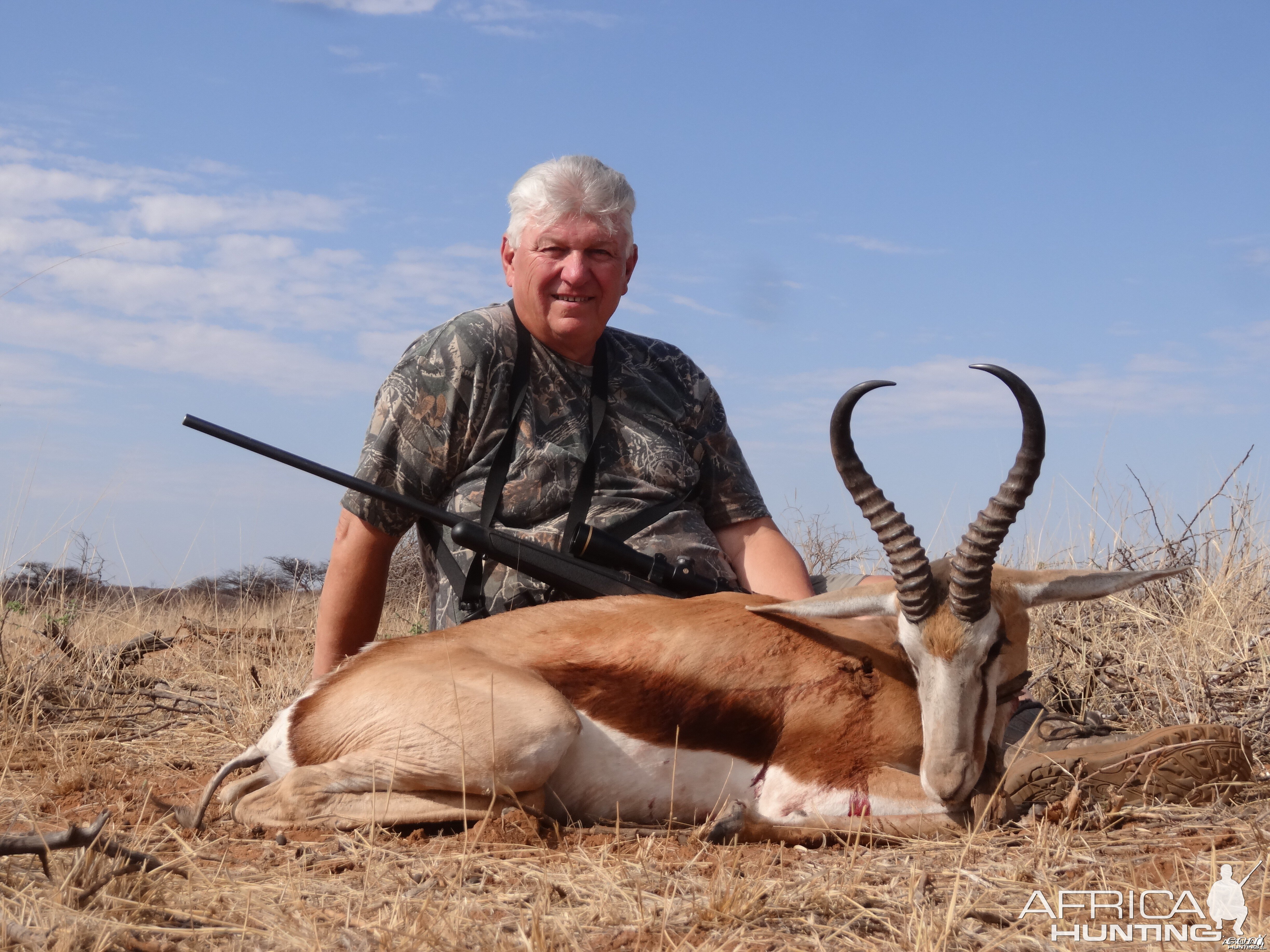 Springbok hunted with Ozondjahe Hunting Safaris in Namibia