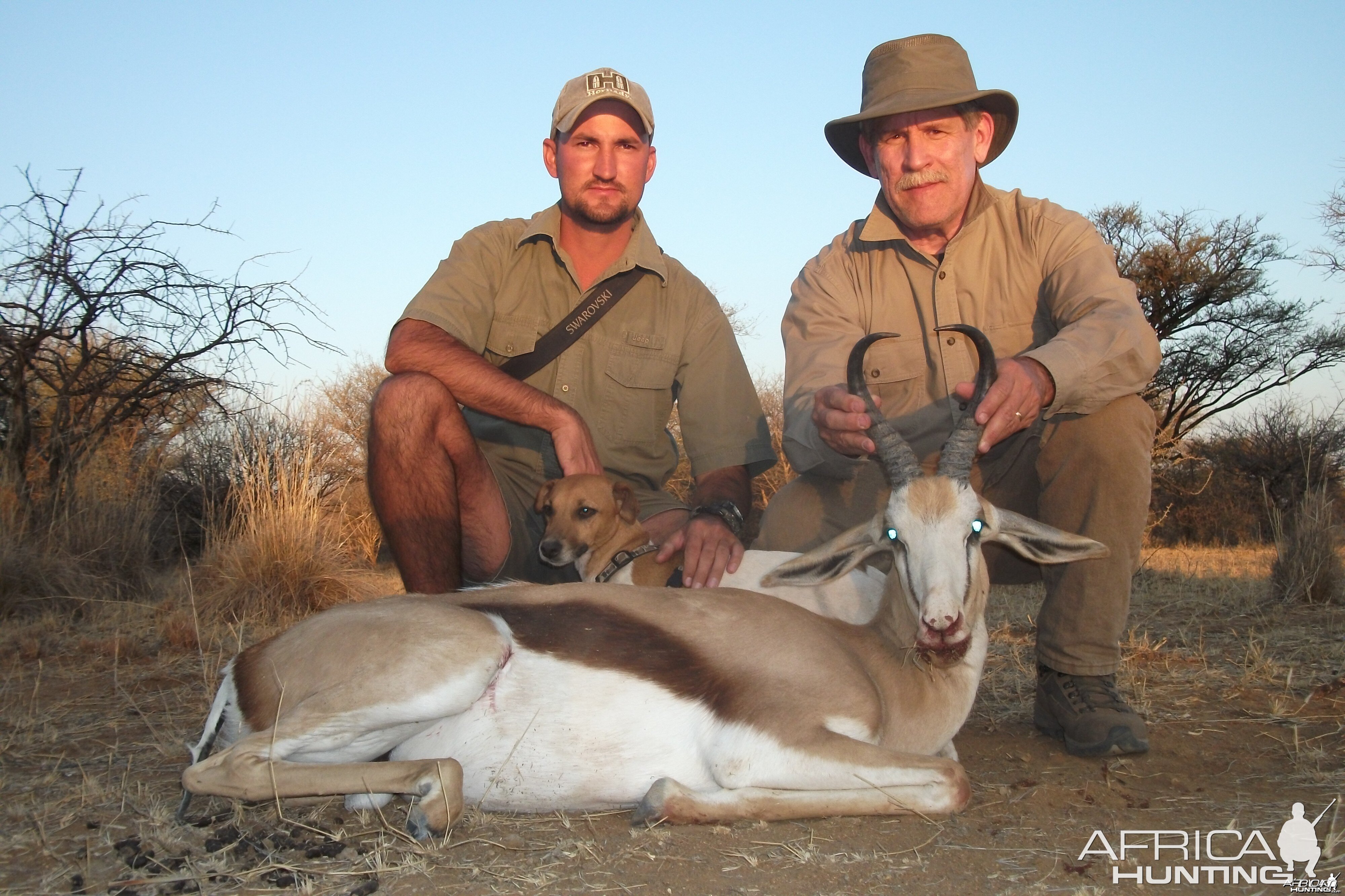 Springbok hunted with Ozondjahe Hunting Safaris in Namibia