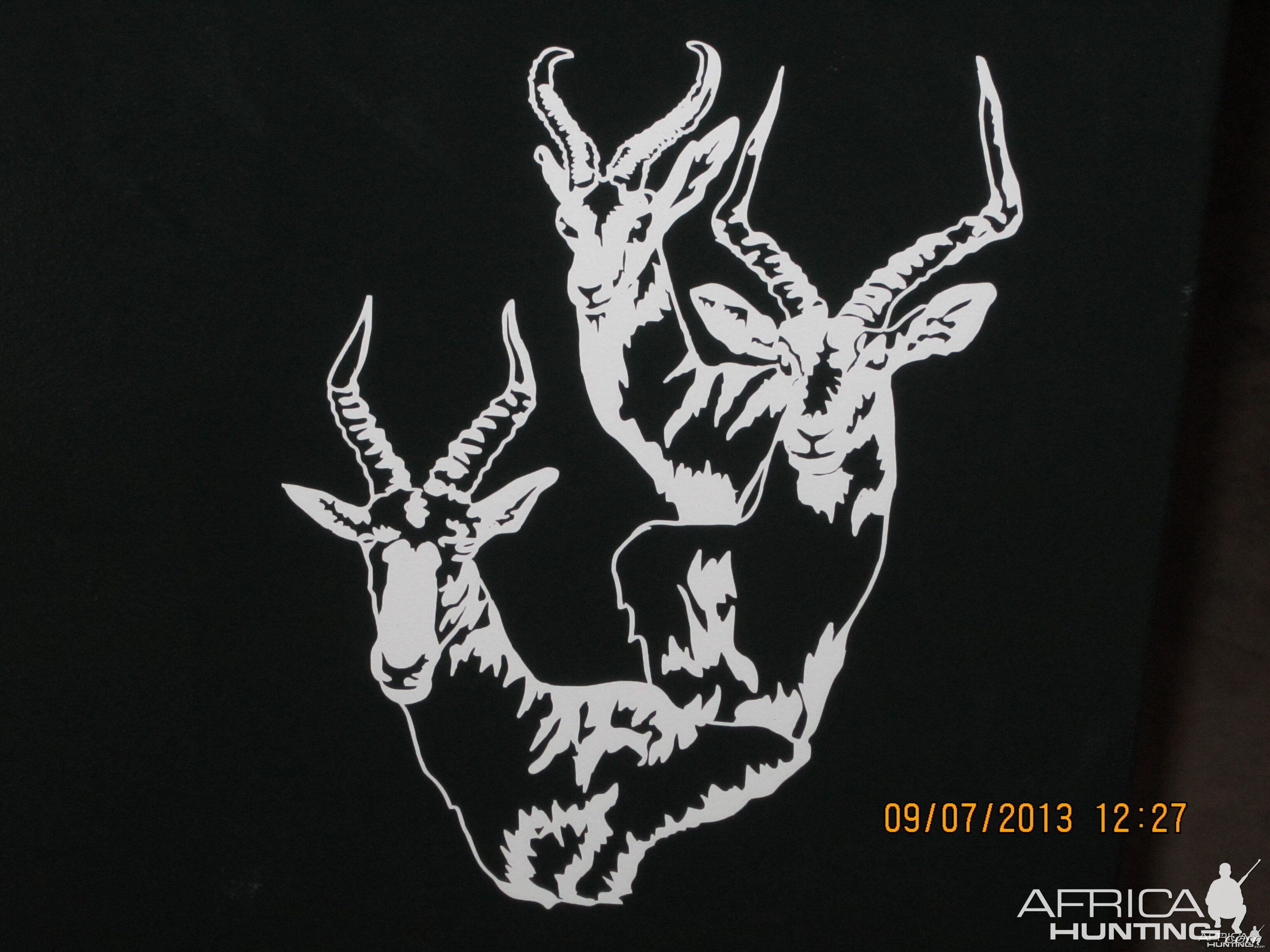 Springbok Impala Blesbok Decal Stickers