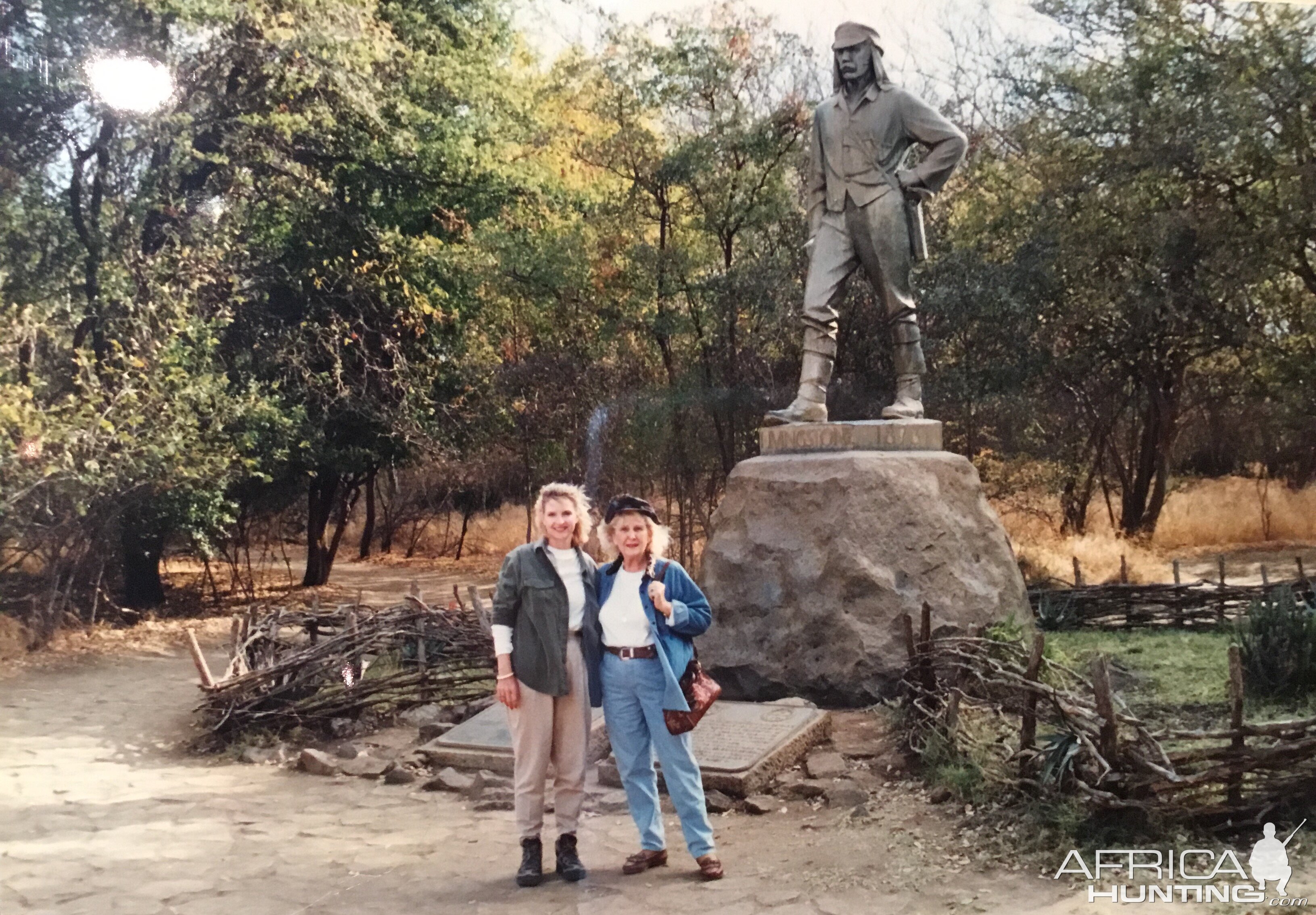 Statue at Victoria Falls Zimbabwe