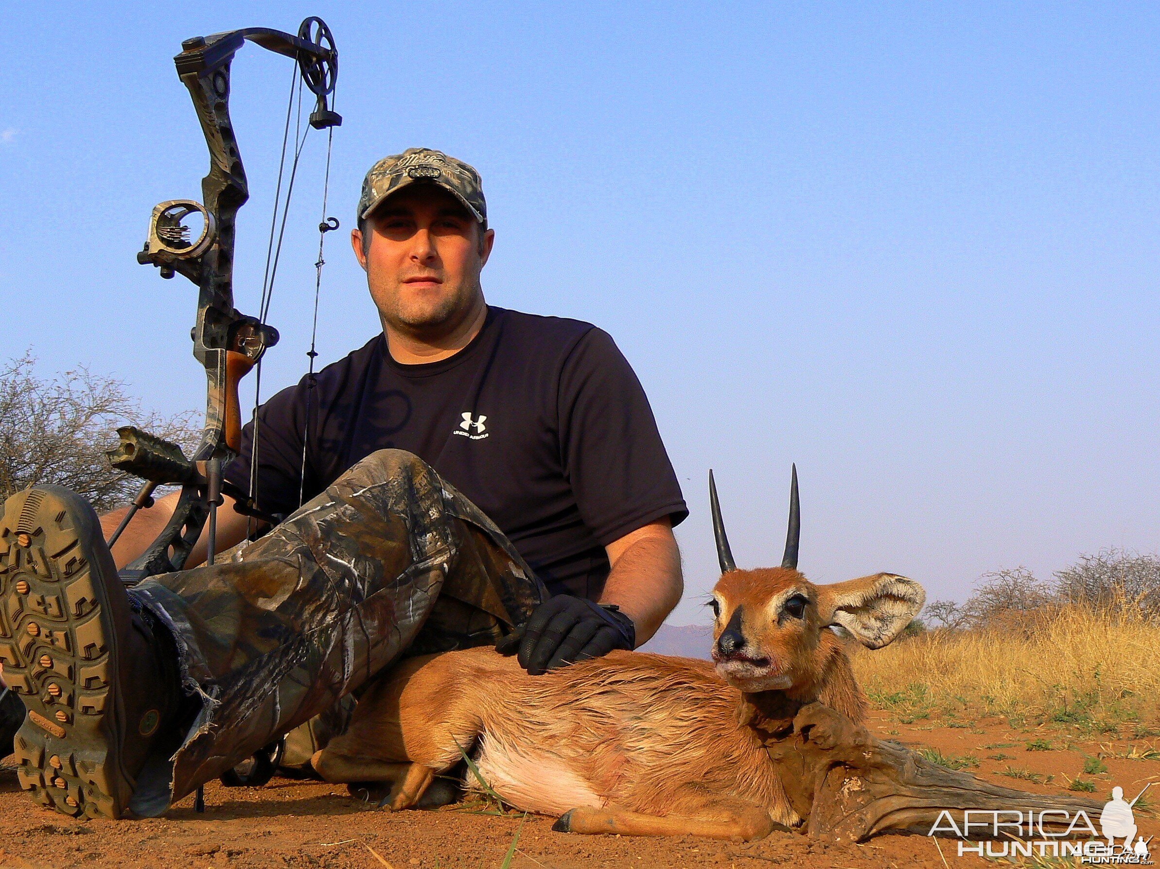 Steenbok bowhunted at Ozondjahe Hunting Safaris Namibia