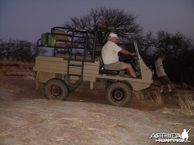 Steyr Puch Haflinger equipped for hunting