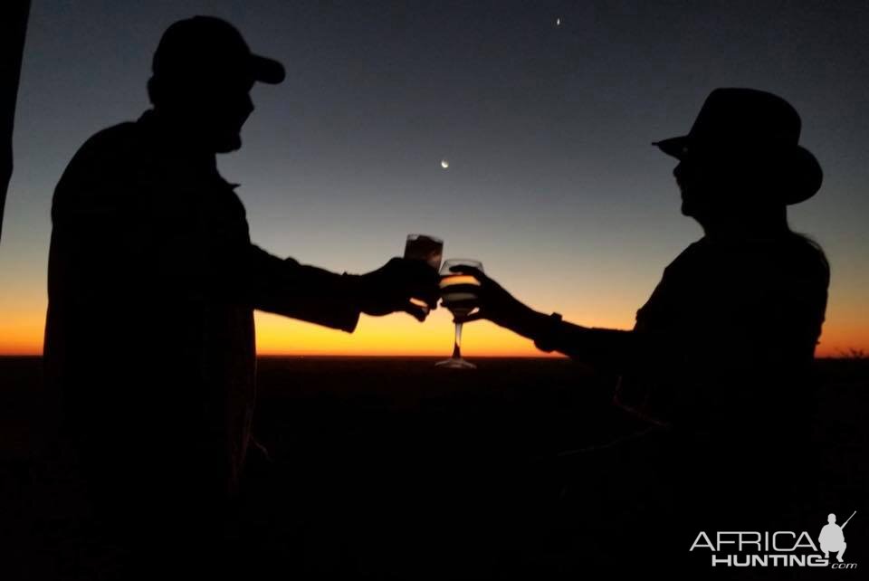 Sundowner in Africa