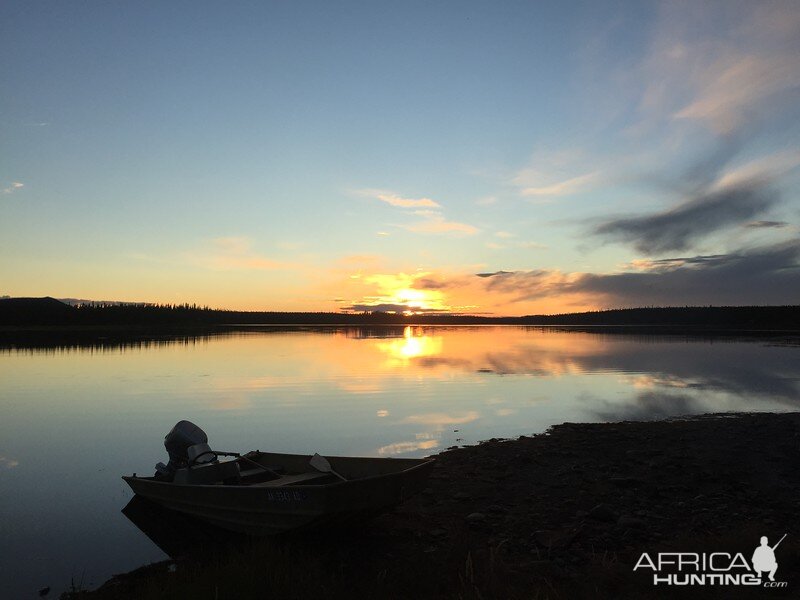 Sunset at Caribou camp