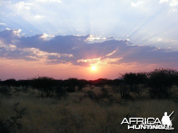 Sunset in Nambia