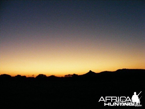 Sunset in Nambia