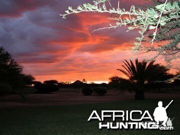 Sunset in Namibia