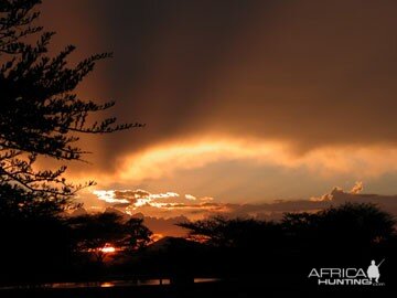 Sunset in Namibia