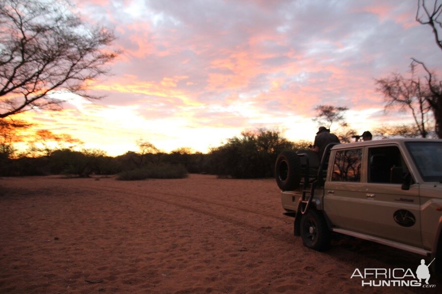 Sunset in Namibia