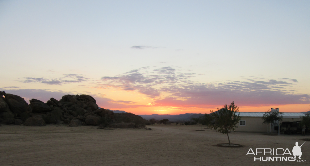 Sunset in Namibia