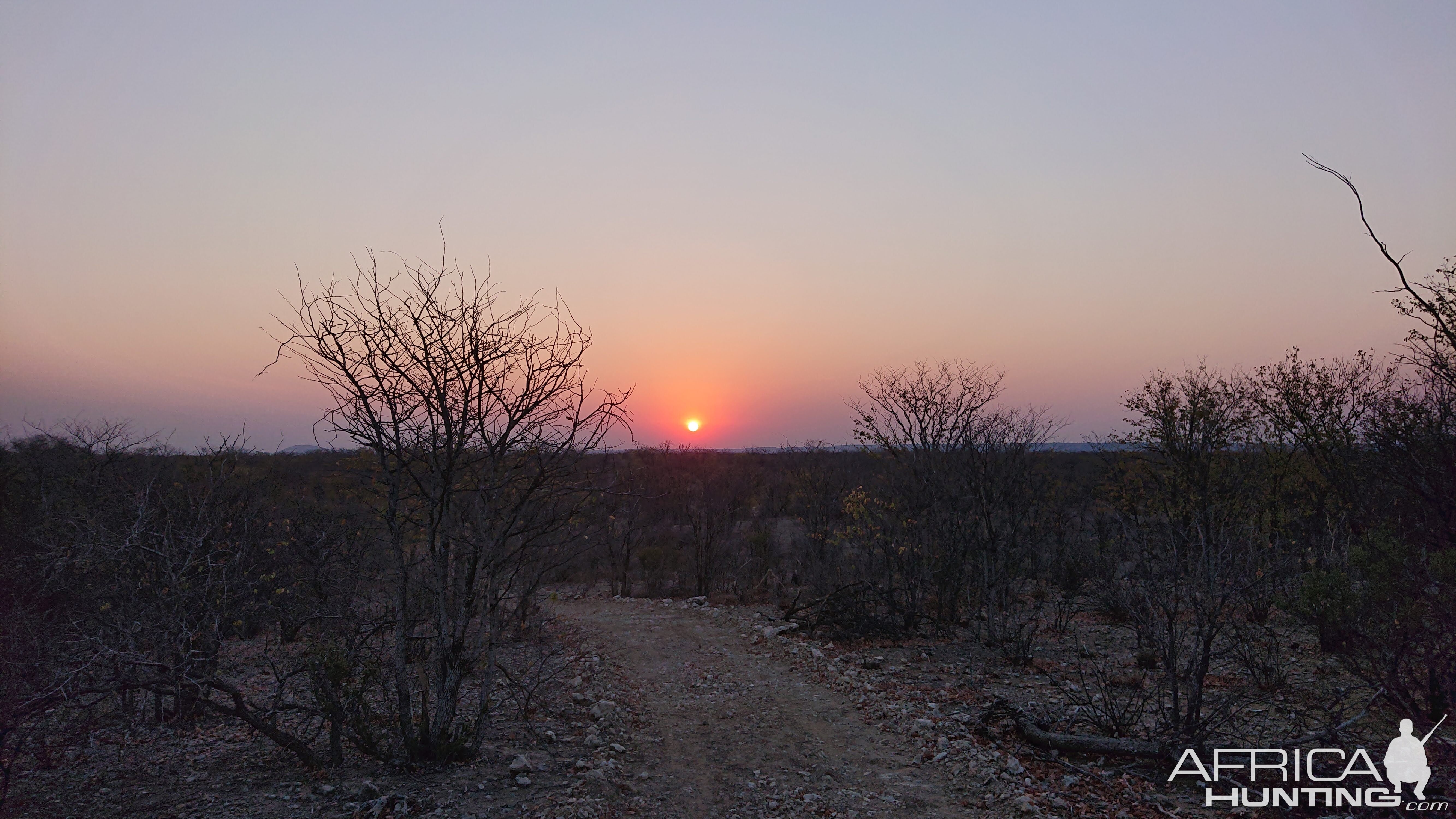 Sunset in Namibia