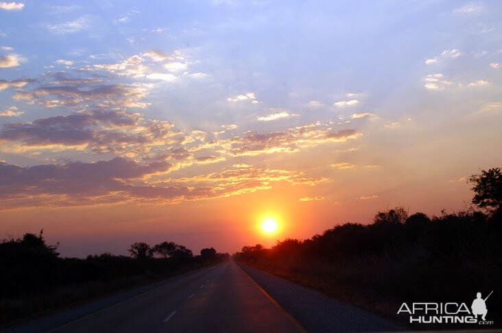 Sunset in Zambia