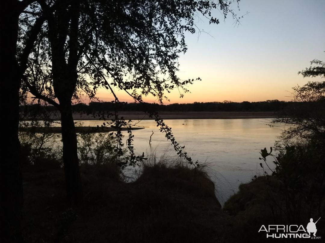 Sunset Luangwa River Zambia