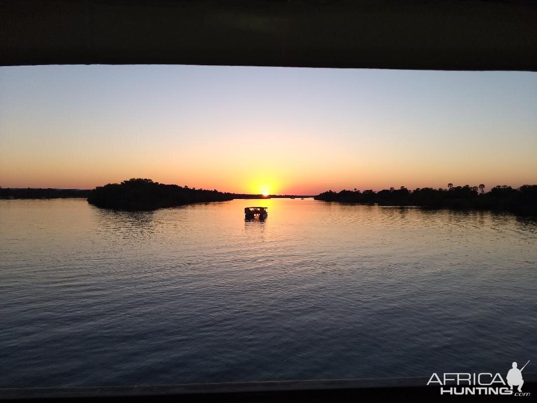 Sunset on the Zambezi