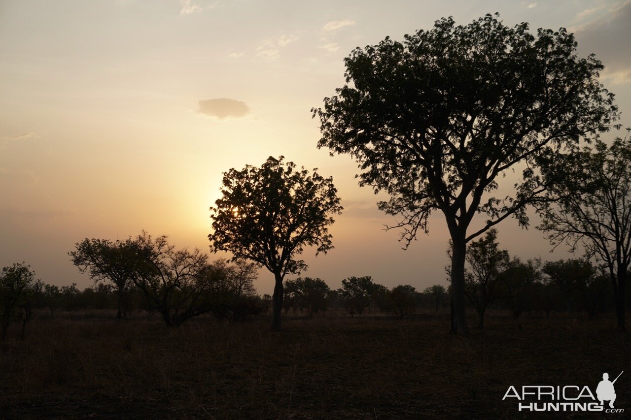 Sunset over Konkombri Benin