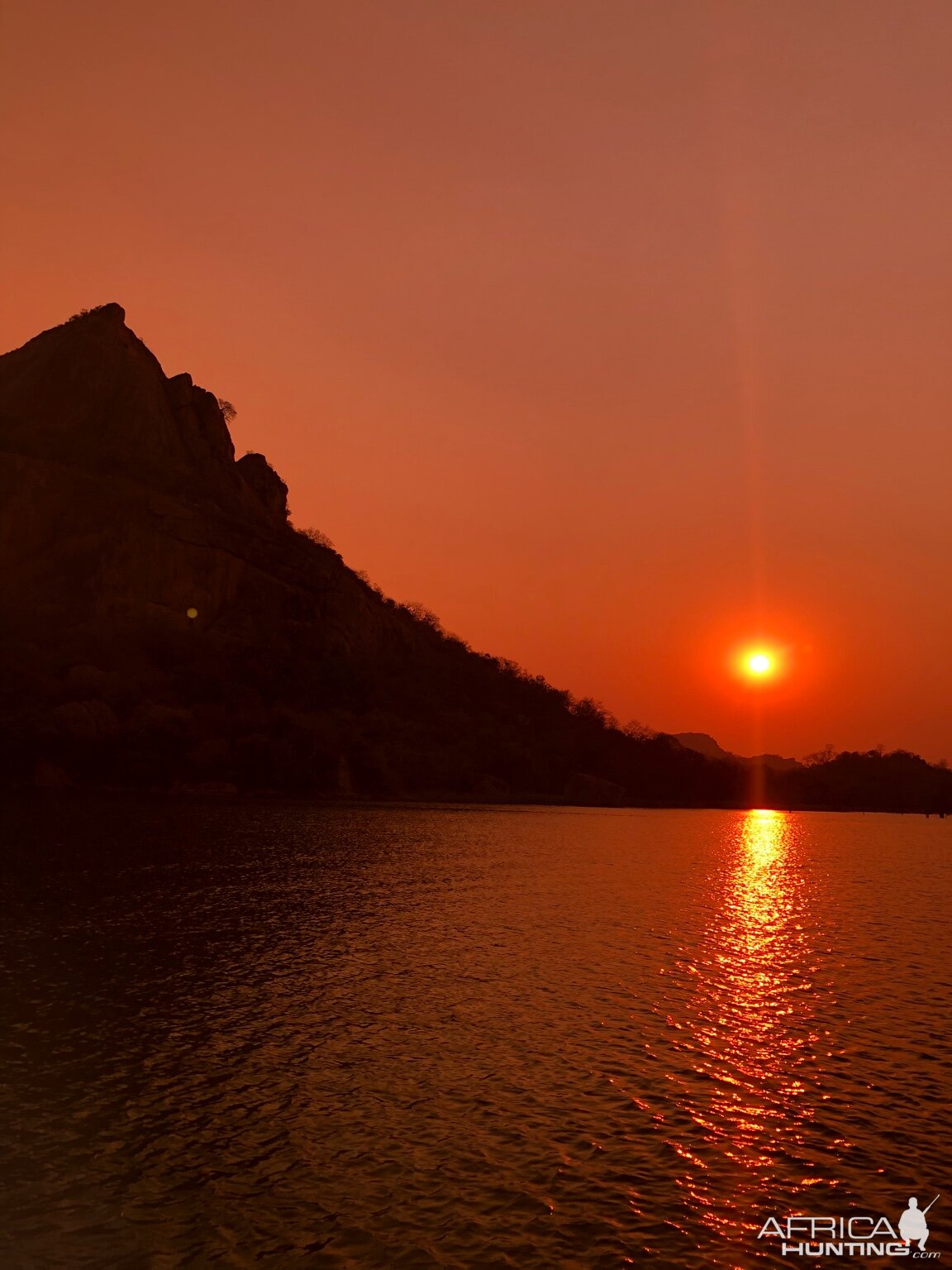 Sunset over Lake Zimbabwe