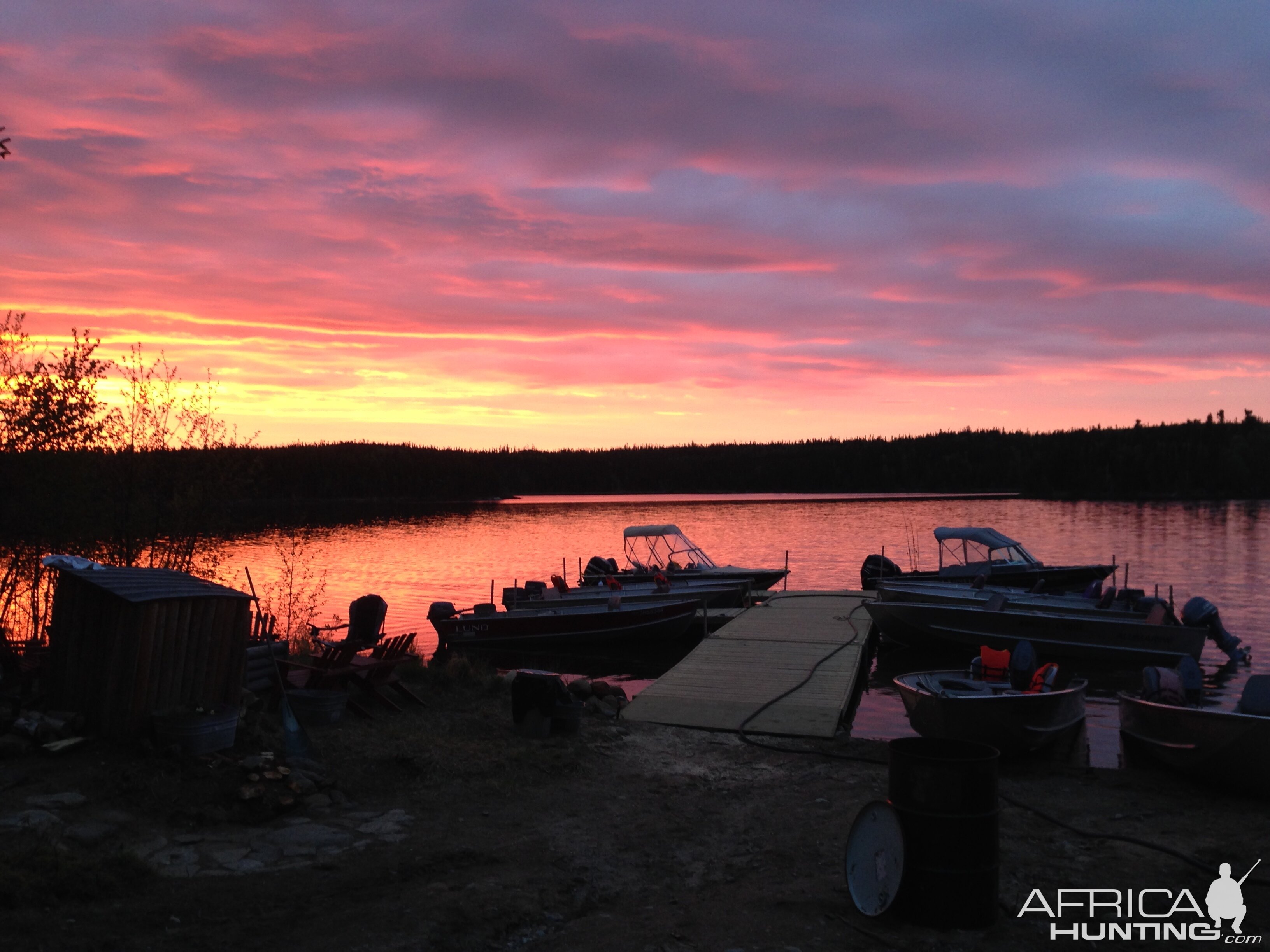 Sunset Reindeer Lake, Saskatchewan Canada