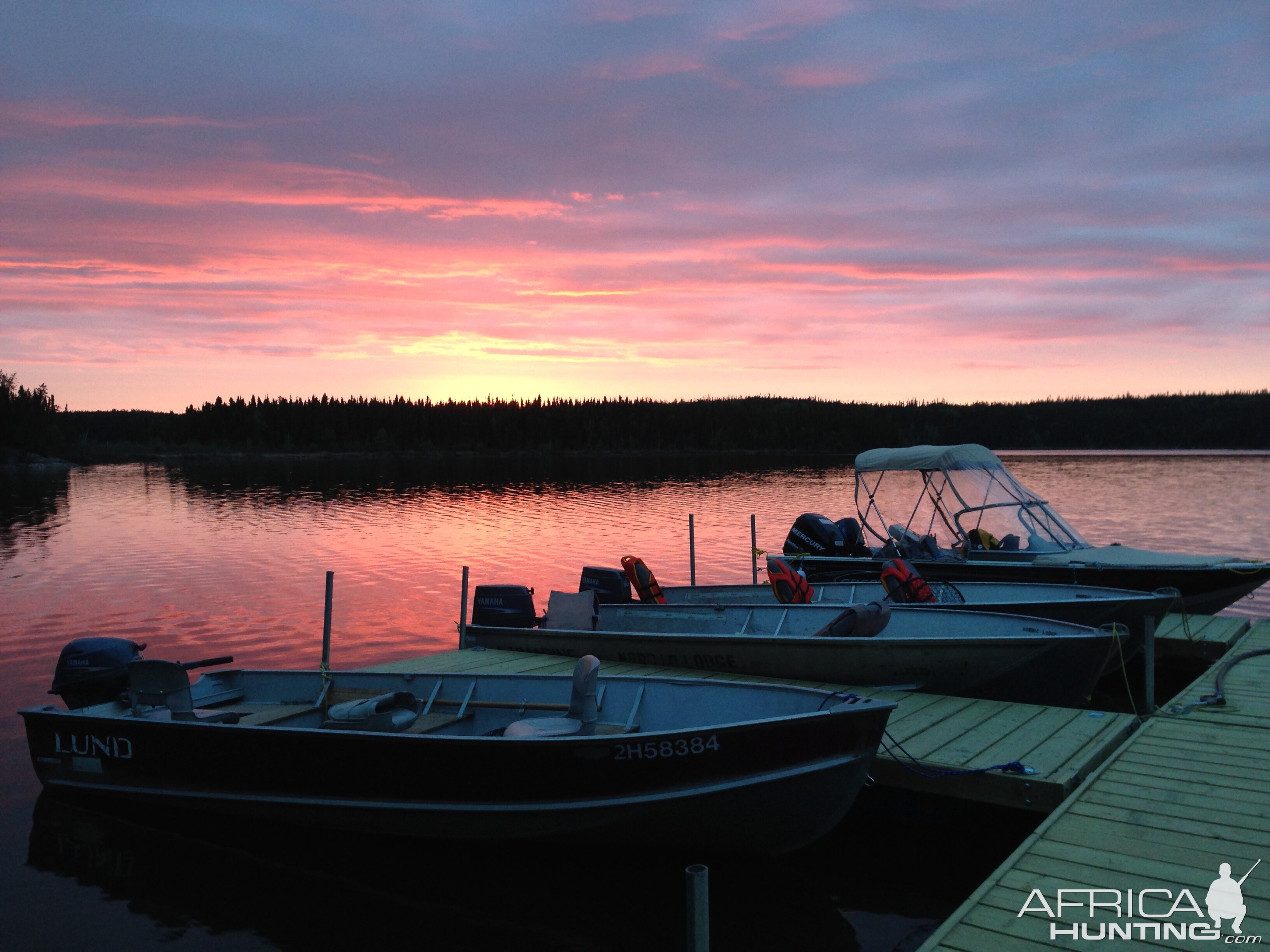 Sunset Reindeer Lake, Saskatchewan Canada