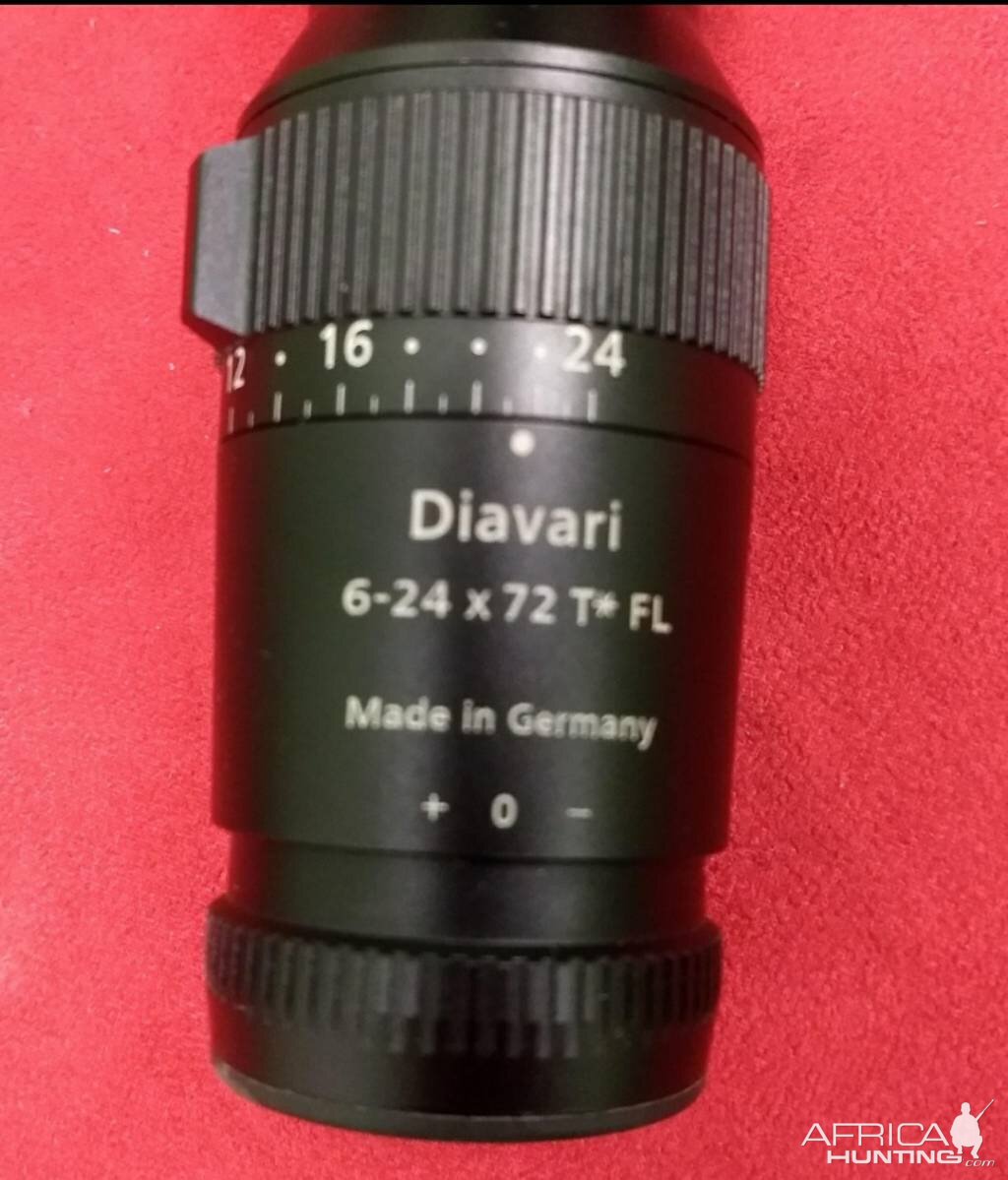 Super Zeiss Fl Diavari 34mm Illuminated 6-24×72mm Scope