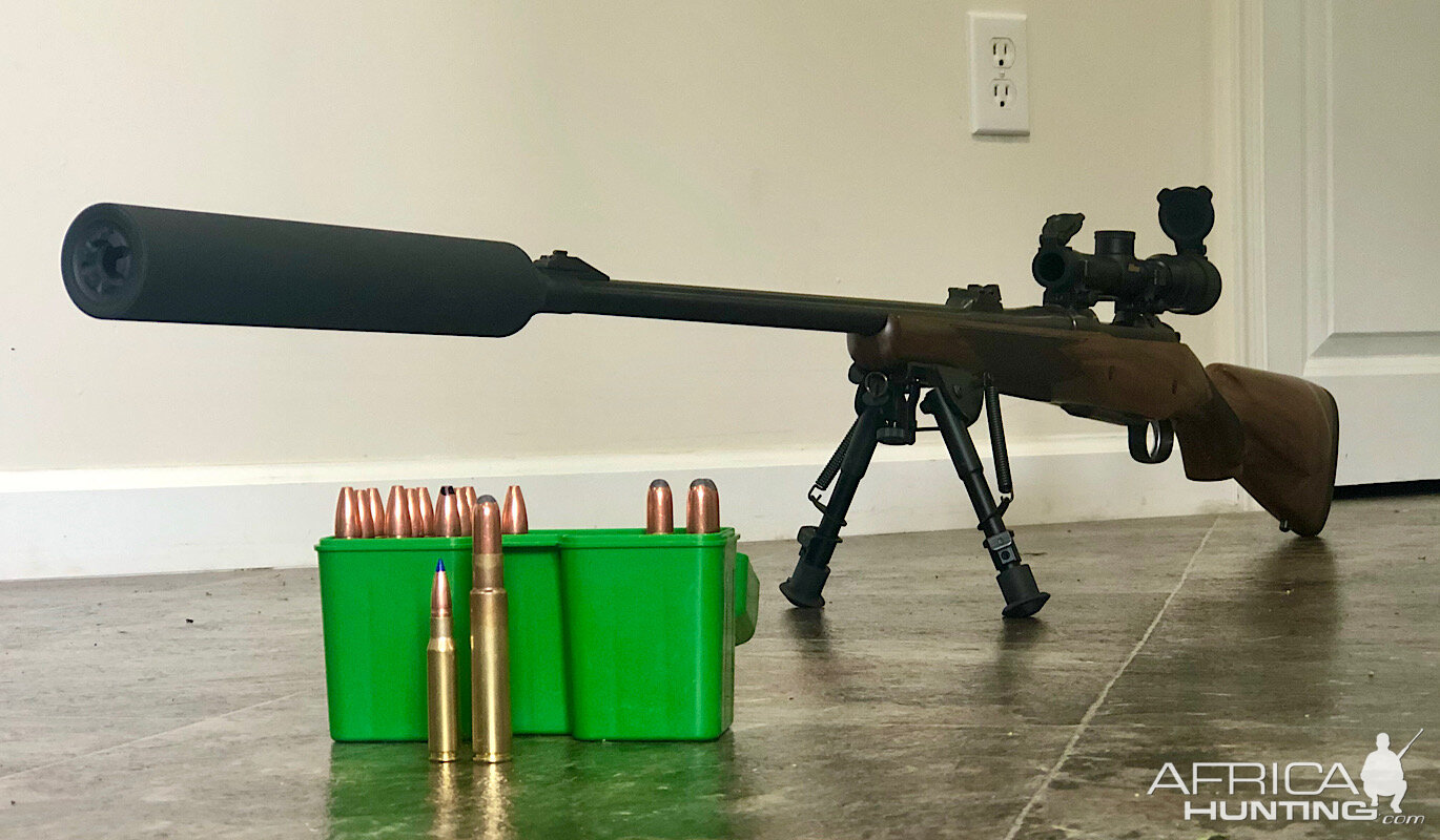 Suppressed .416 Rigby Rifle