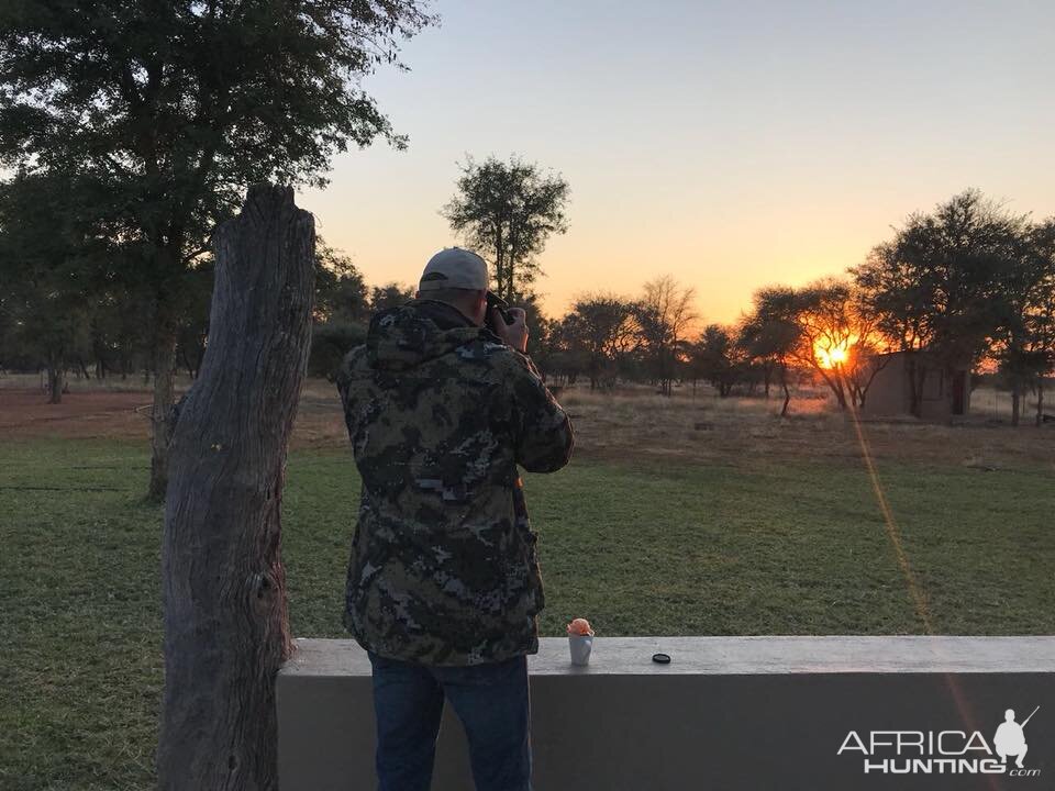 Taking photographs of the Sunset