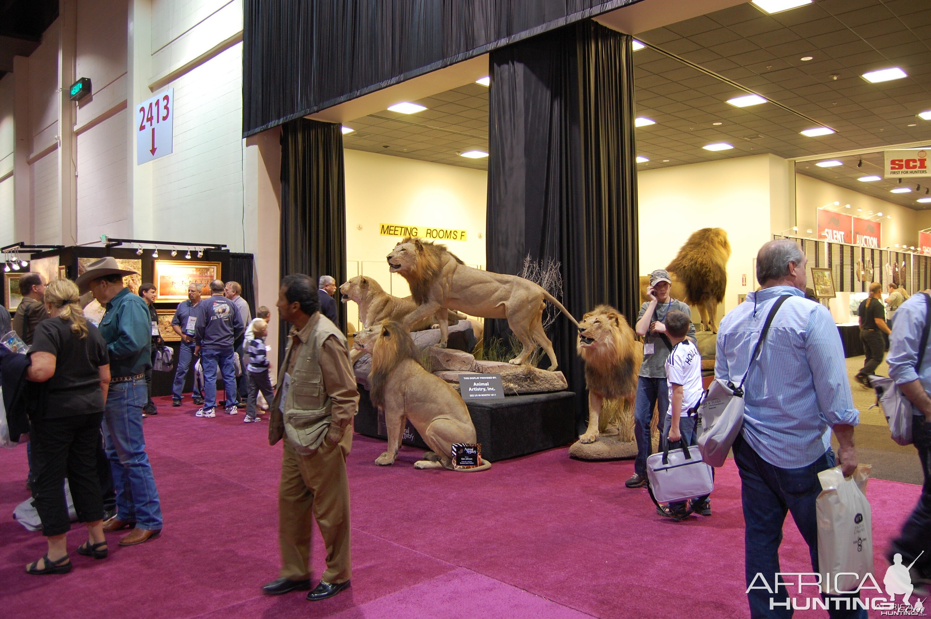 Taxidermy at Safari Club International Convention