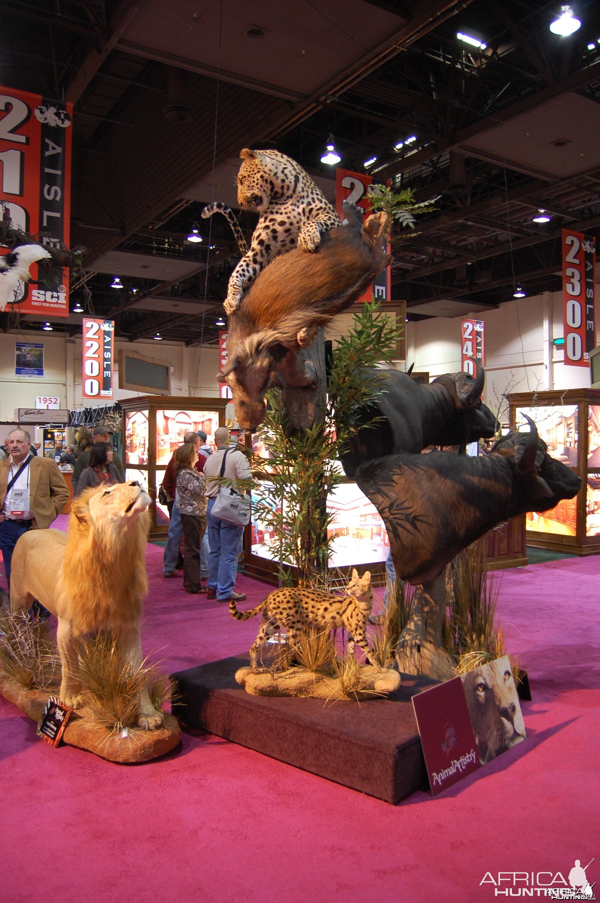 Taxidermy at Safari Club International Convention