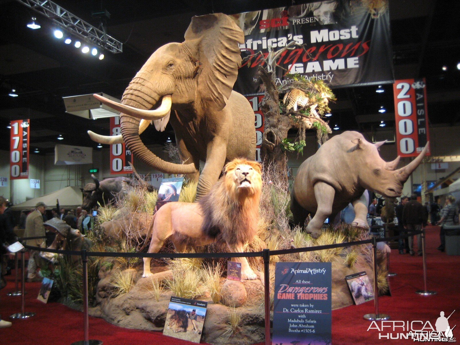 Taxidermy at Safari Club International Convention