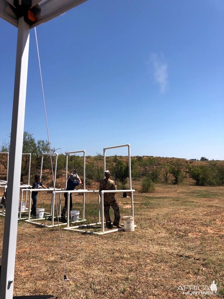 Texas USA Clay Pigeon Shooting