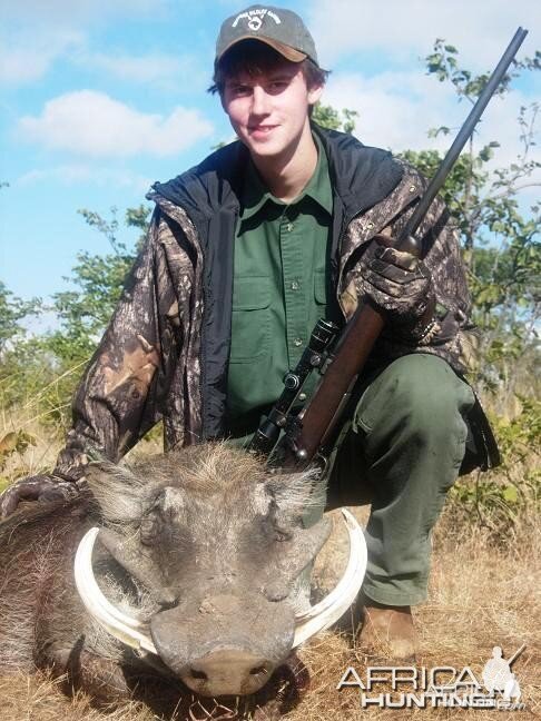 This is my 13" warthog I shot in Zimbabwe