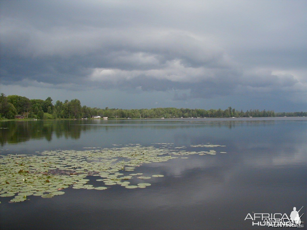 Thunderstorm moving in over Pelican Lake WI