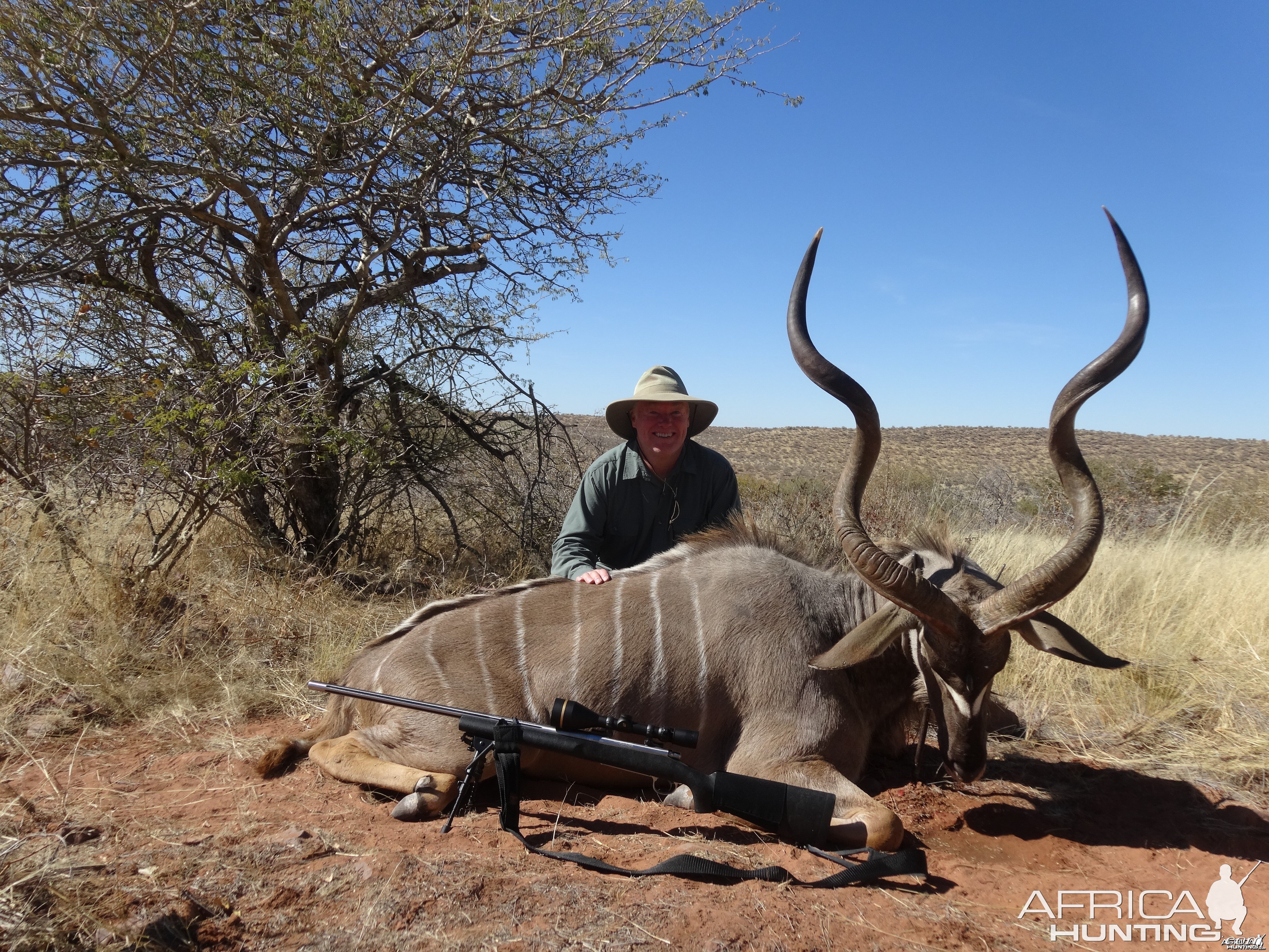 Toby with kudu