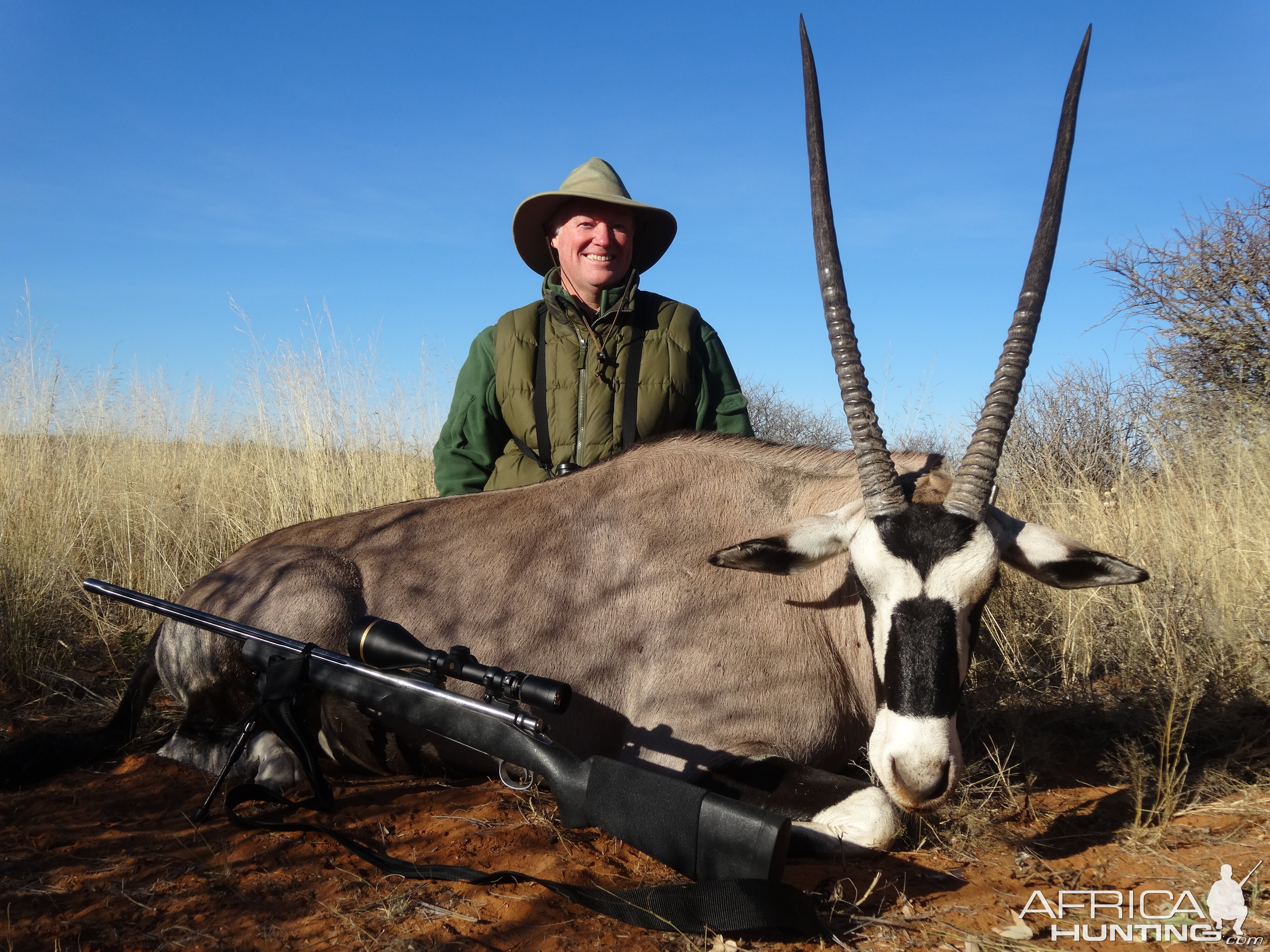 Toby with oryx