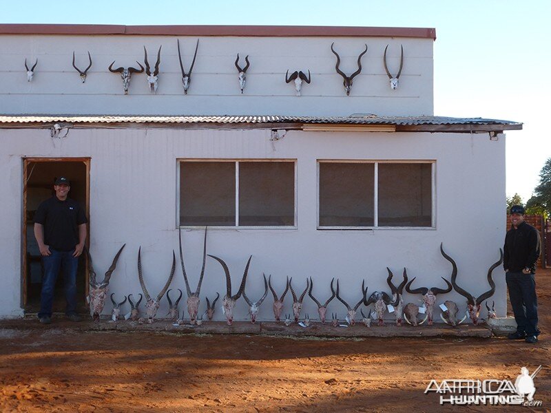 Trophies with Wintershoek Johnny Vivier Safaris