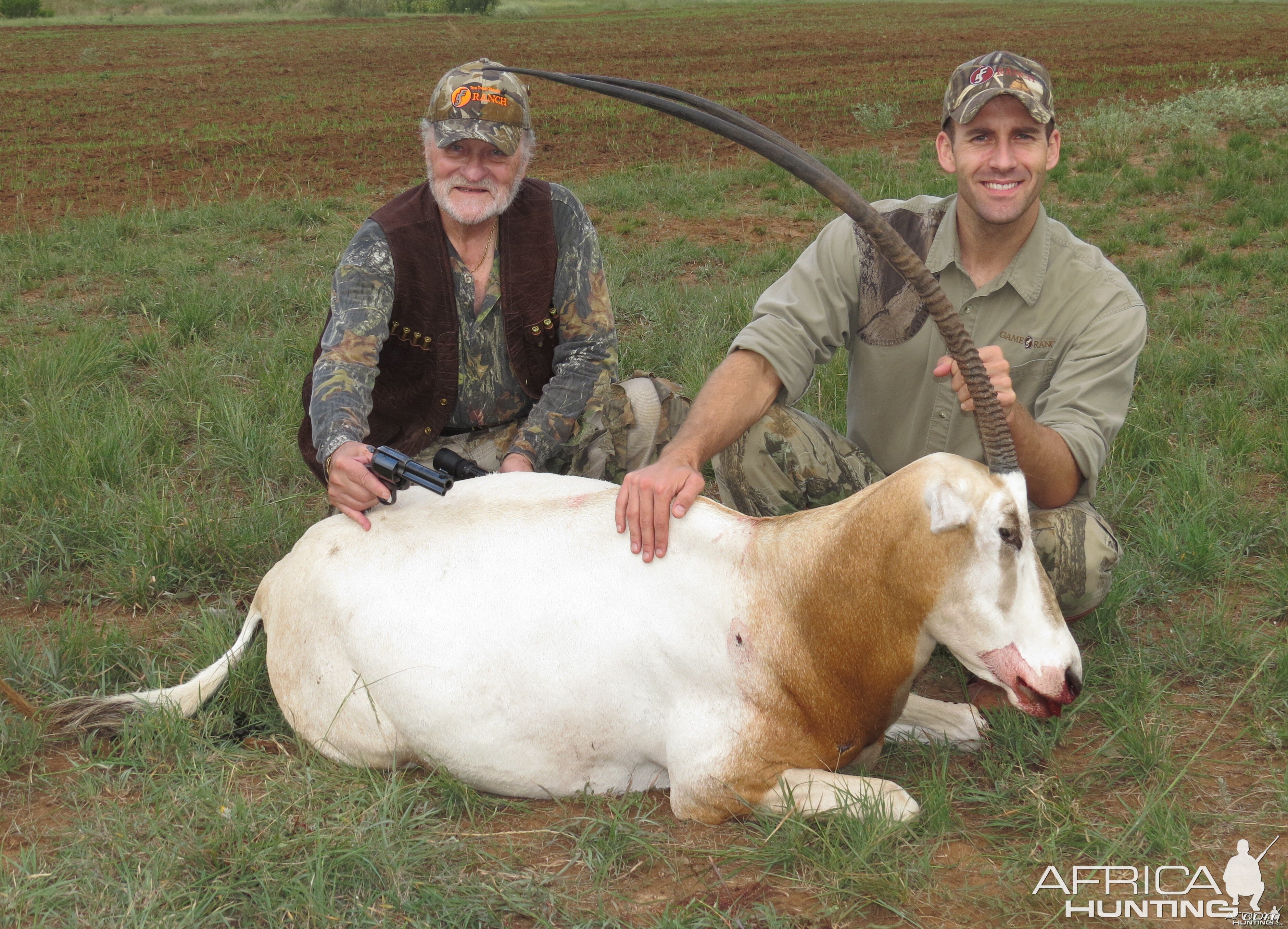 trophy oryx with hangun