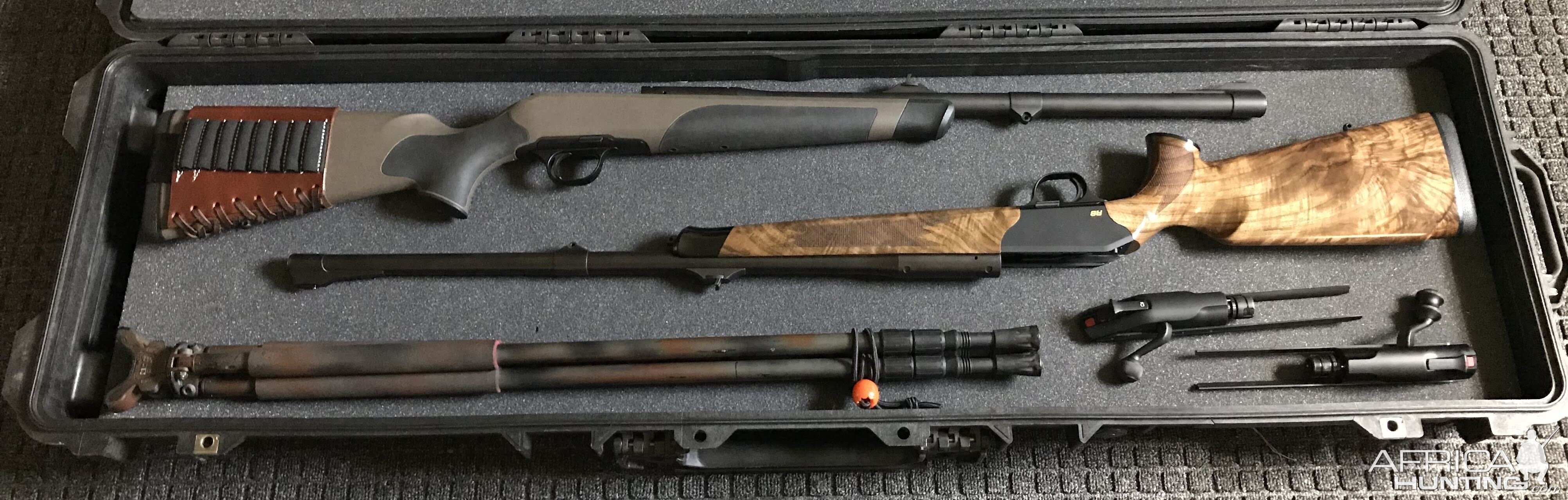 Two Blaser R8 Rifles in Pelican 1750