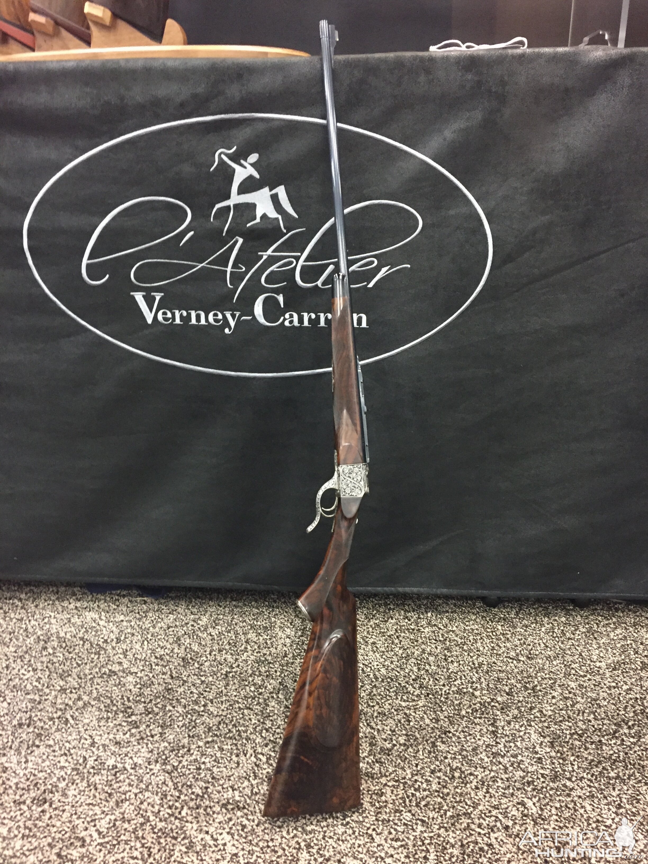 Verney-Carron Single Shot 223 Rifle with special engraving