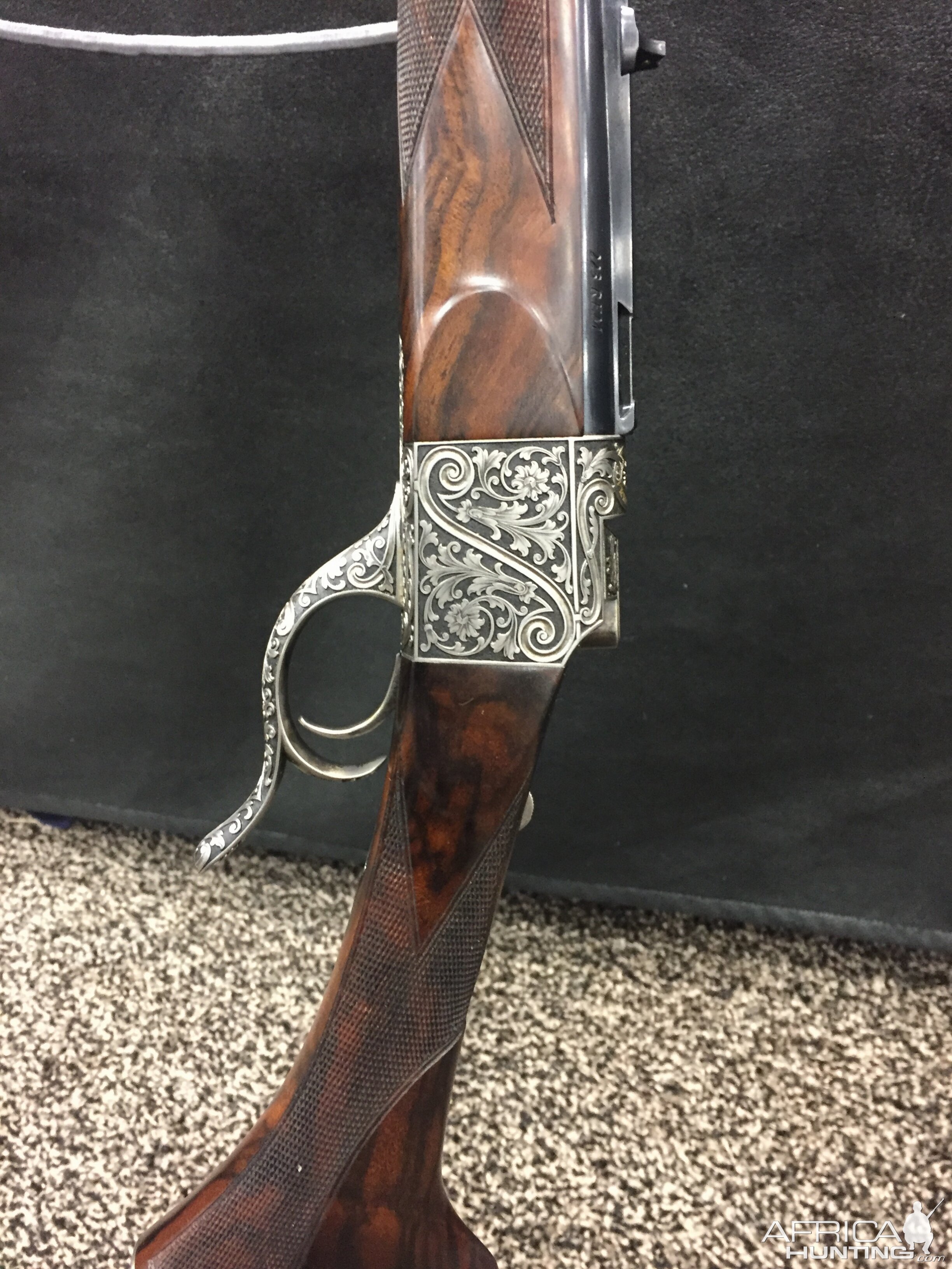 Verney-Carron Single Shot 223 Rifle with special engraving