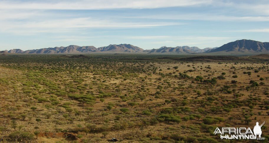 View of central Namibia area