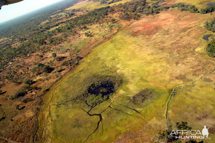 View of Zambia From The Plane