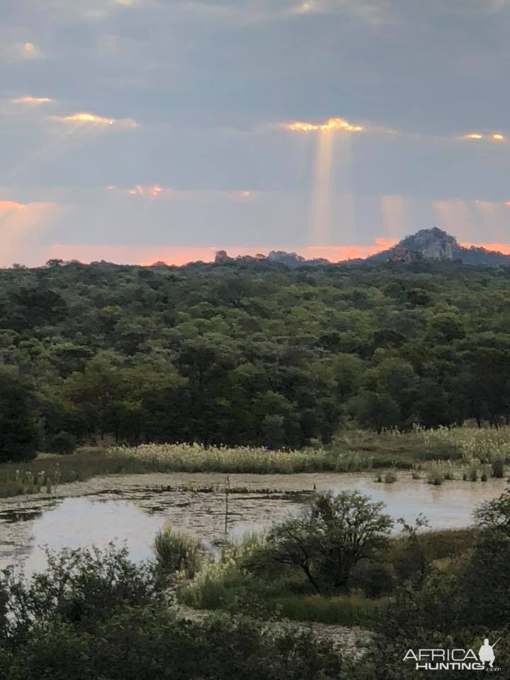 View on river below Zimbabwe