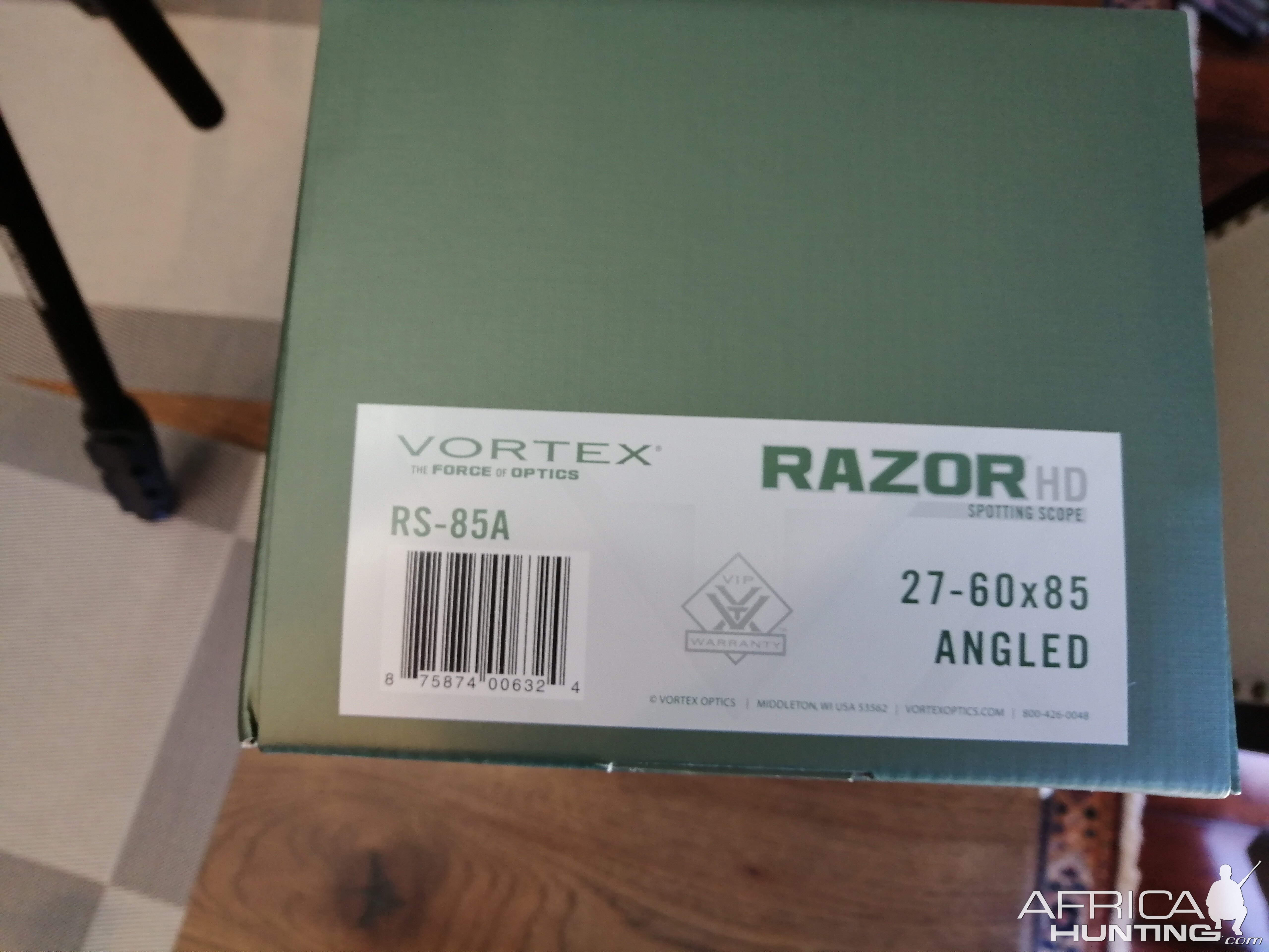 Vortex Razor HD 27-60 x 85 Angled Spotting Scope With Tripod