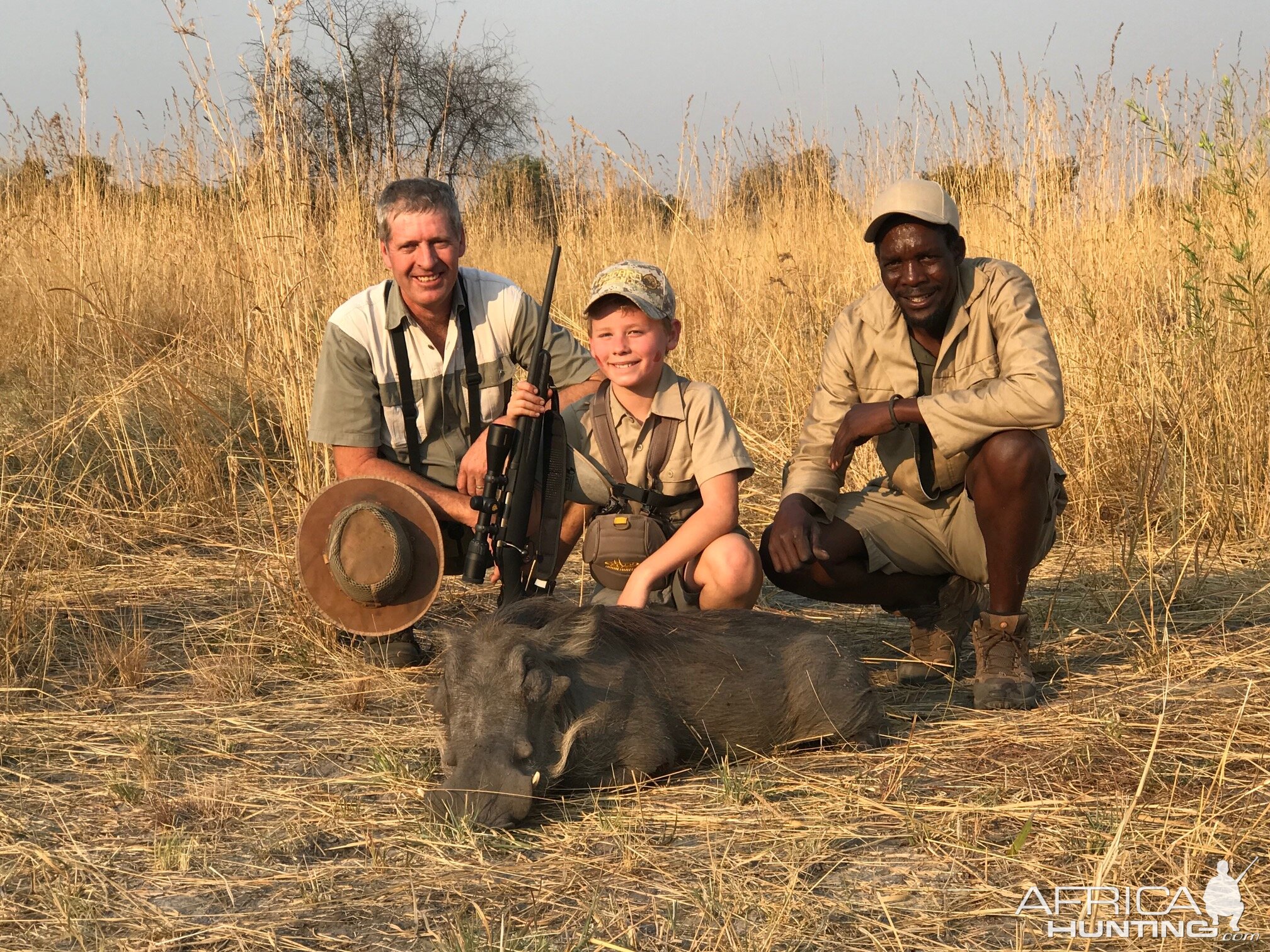 Warthog Hunt Caprivi Namibia