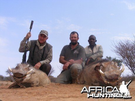 Warthog hunt with Wintershoek Johnny Vivier Safaris