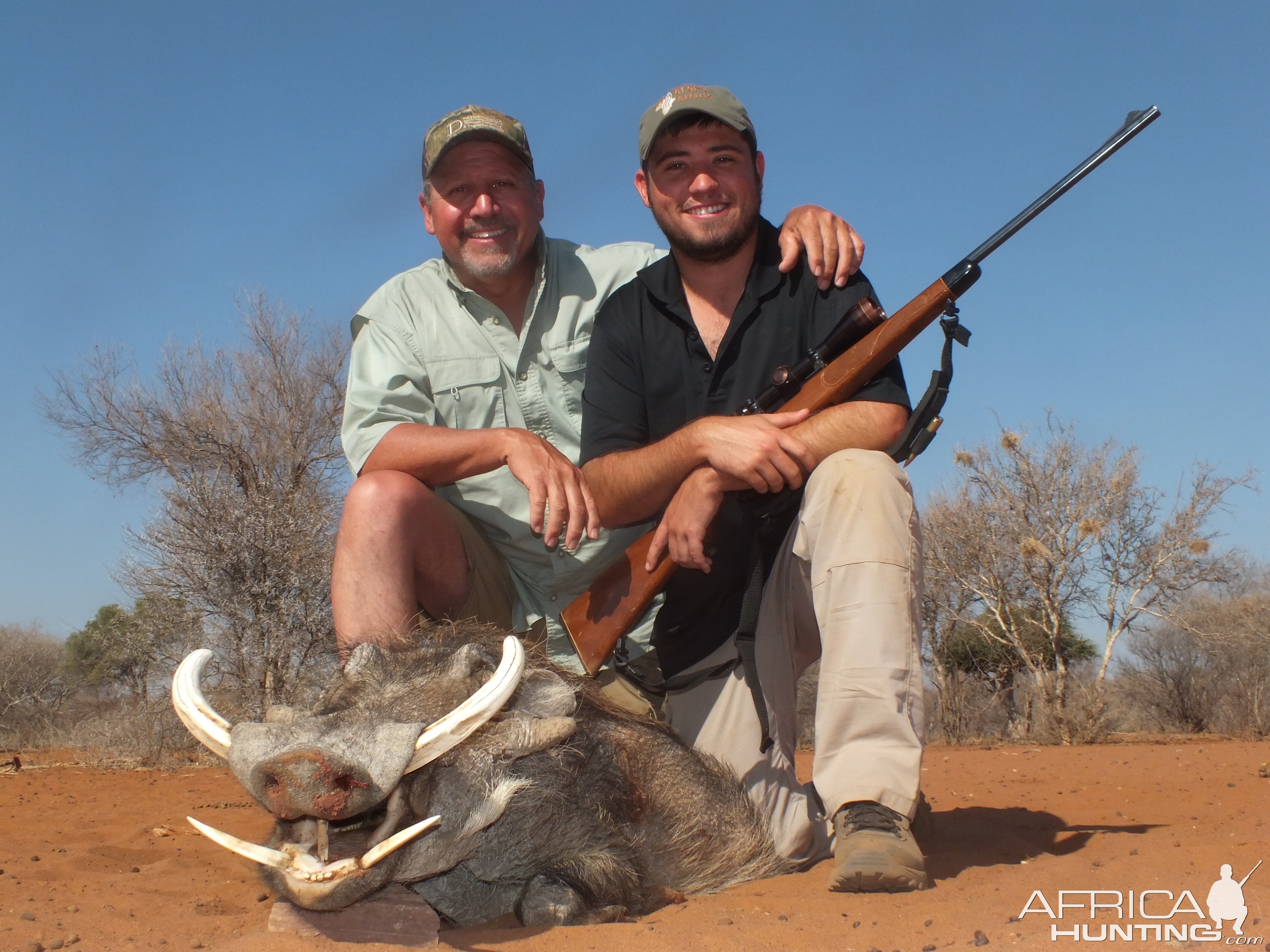 Warthog hunted at Limcroma Safaris