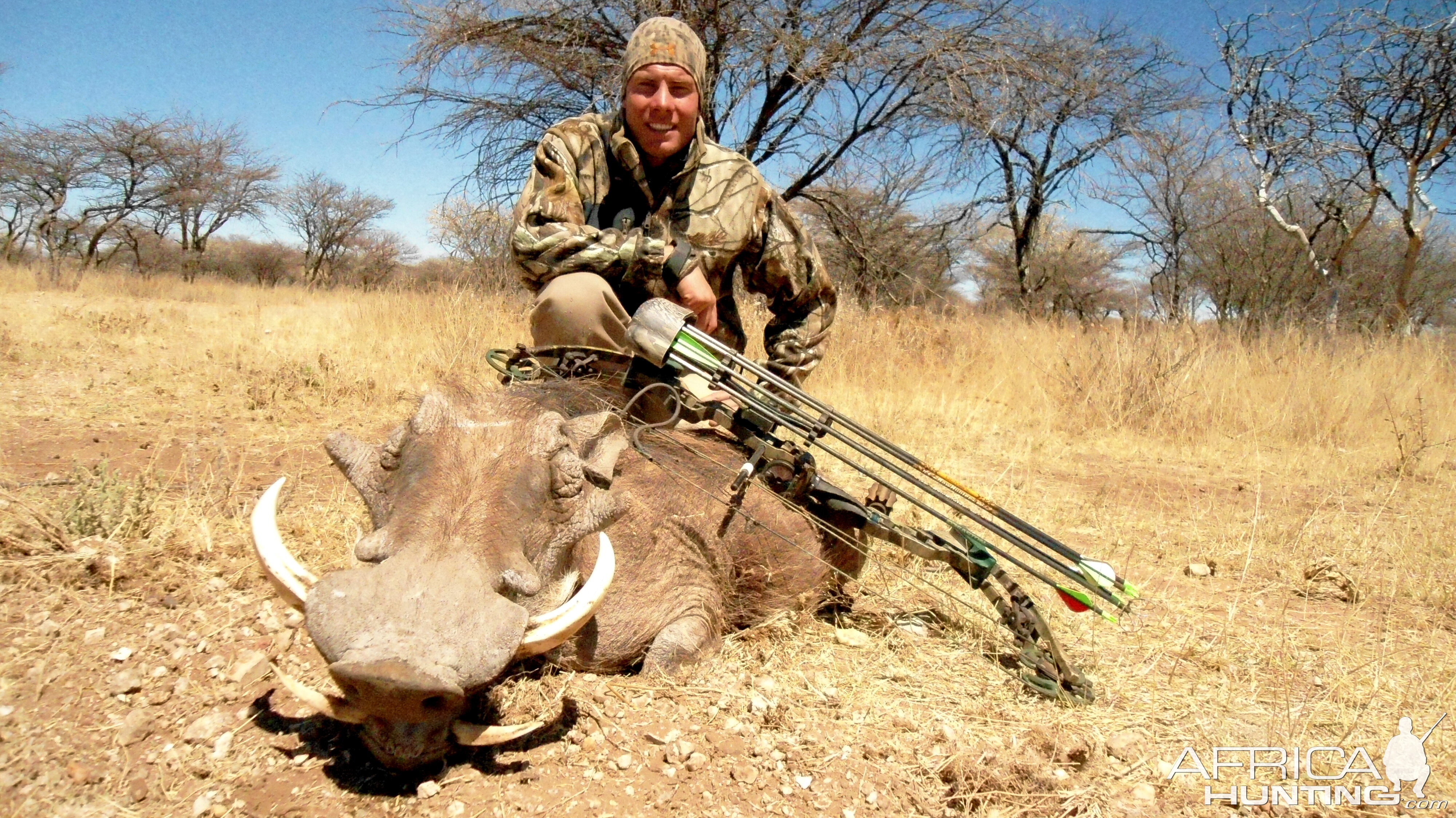 Warthog hunted with Ozondjahe Hunting Safaris in Namibia