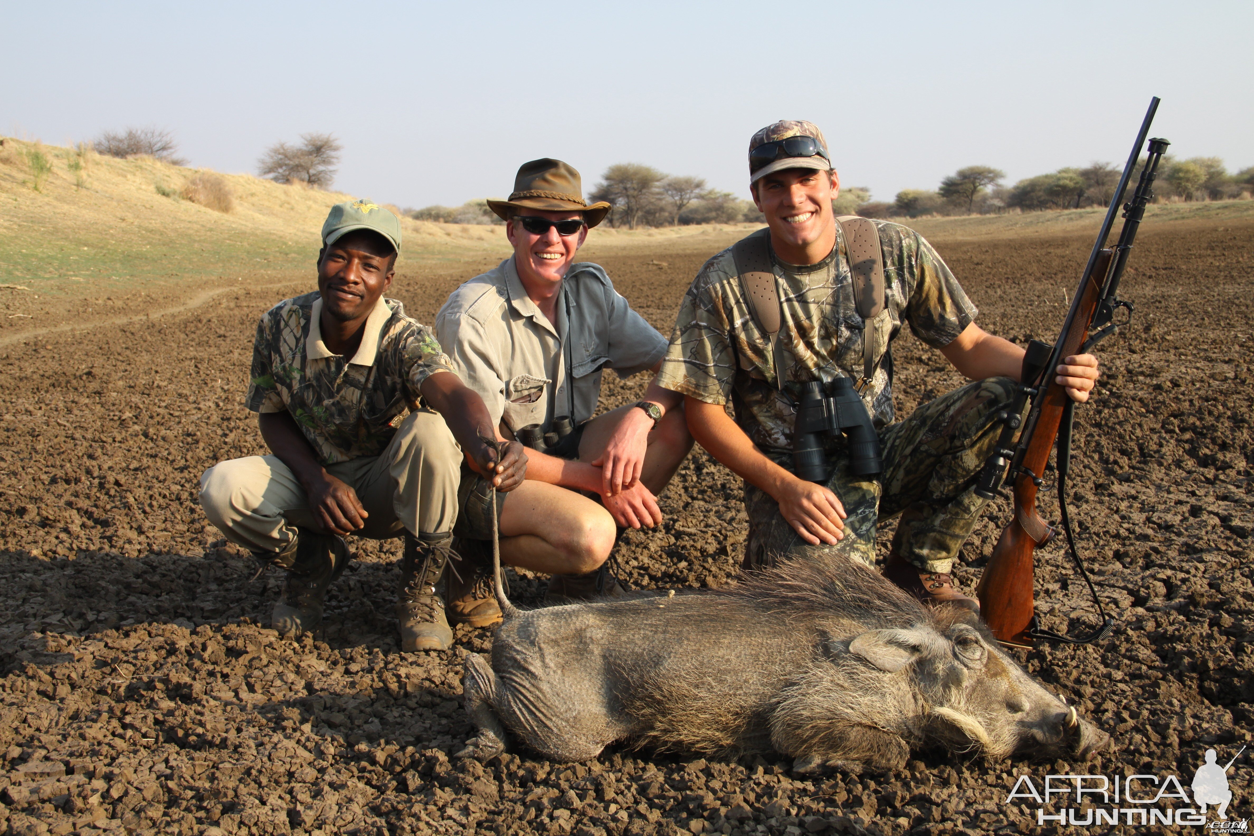 Warthog hunted with Ozondjahe Hunting Safaris in Namibia