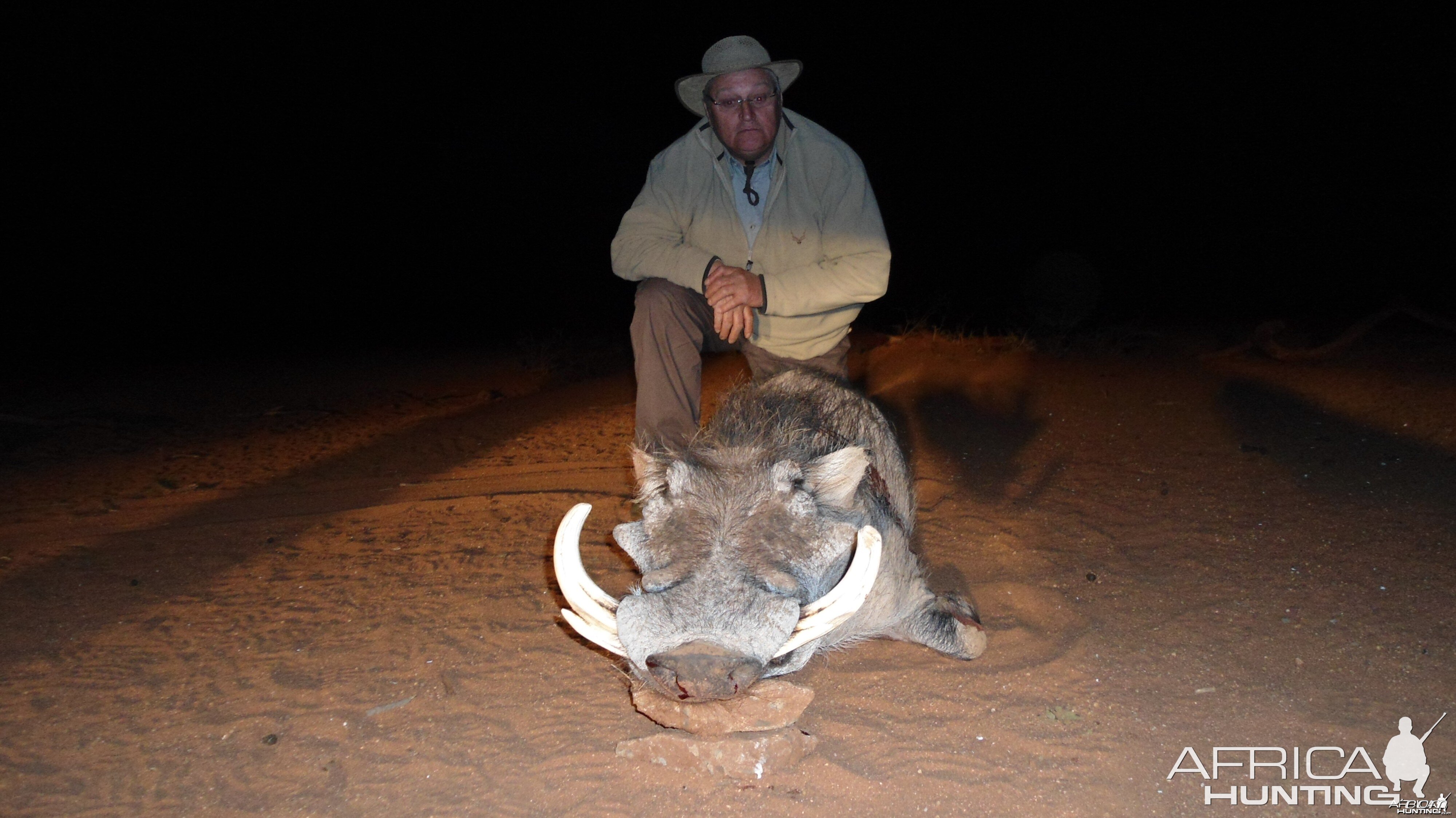 Warthog hunted with Ozondjahe Hunting Safaris in Namibia