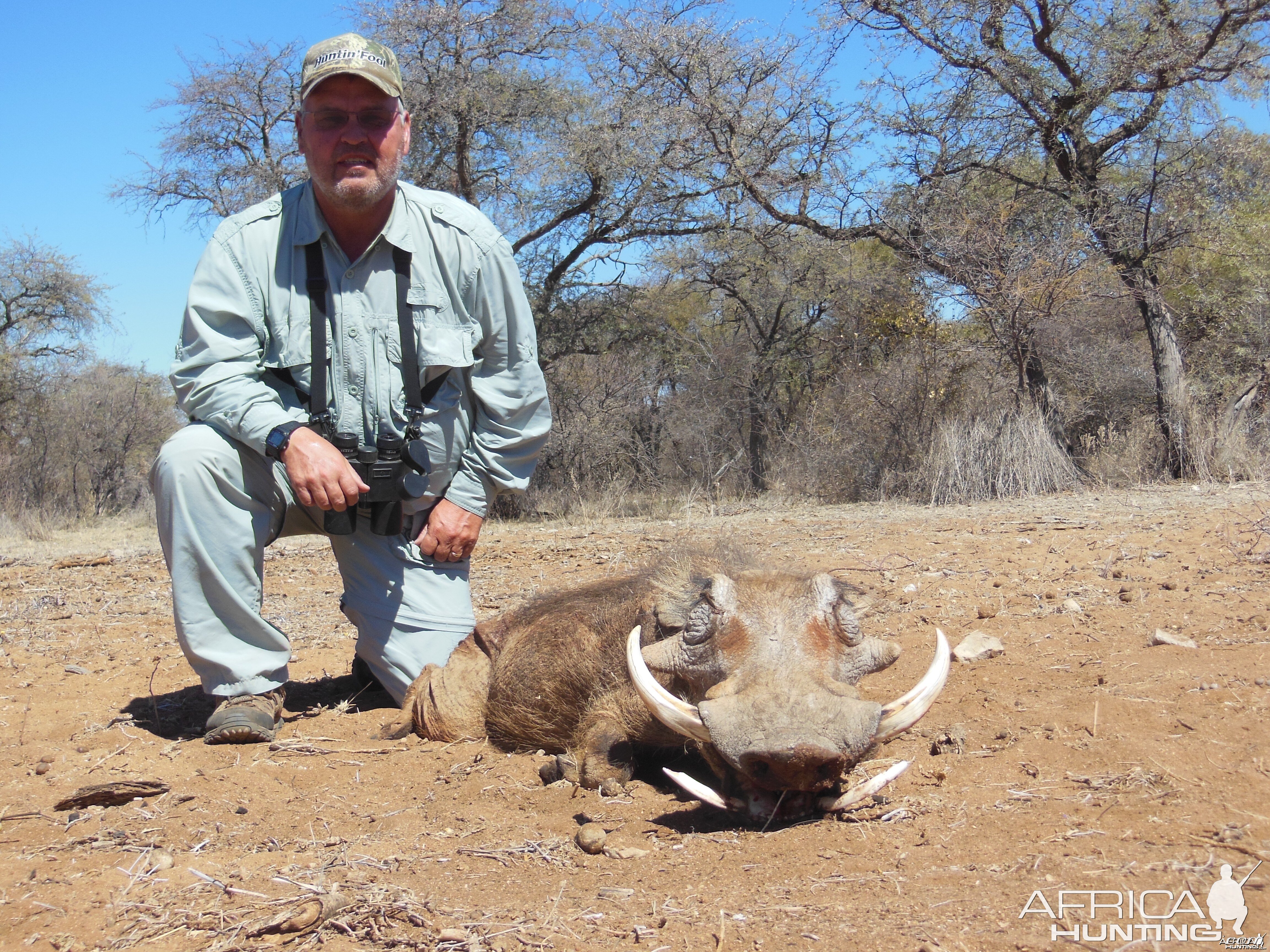 Warthog hunted with Ozondjahe Hunting Safaris in Namibia